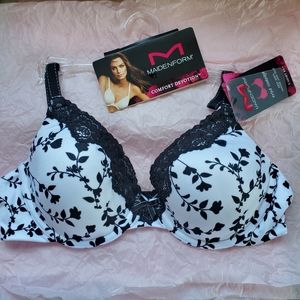 Maidenform Comfort Devotion underwire bra, 36B, "Floral Delight"